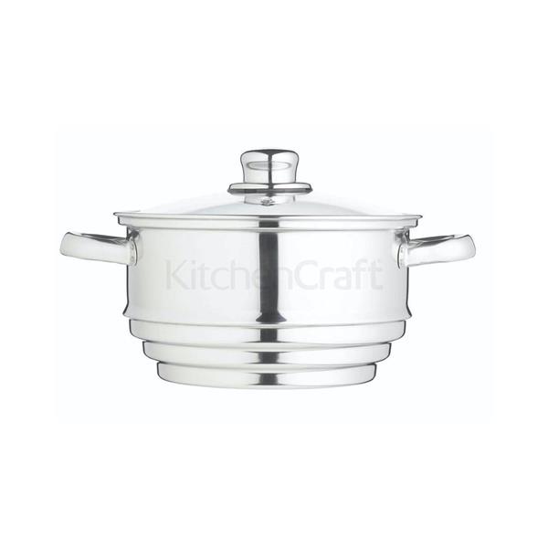 KCCVUNI (1) (Copy) KitchenCraft Stainless Steel Universal Steamer 20cm - Image 1