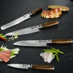 KAI Shun Premier Hammered Santoku Knife 18cm - Image 3