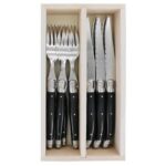 Laguiole by Andre Verdier Steak Knife & Fork Set 12 - Image 2