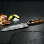 KAI Shun Premier Hammered Santoku Knife 18cm - Image 2