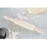 KitchenCraft Beech Wood Mini Revolving Rolling Pin - Image 2