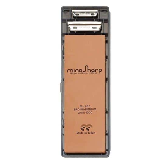 global-minosharp-medium-stone-sharpening-kit-grit-1000-sharpening-stone Global Deluxe Water Whetstone Knife Sharpening Kit 1000 Grit - Image 1