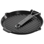 Staub Cast Iron Grill Pan with Foldable Handle 28cm - Image 3