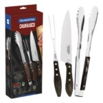 Tramontina Braai Carving Knife & Tongs Set 3pc - Image 3