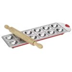 Kuchenprofi Ravioli Tray Mould and Rolling Pin