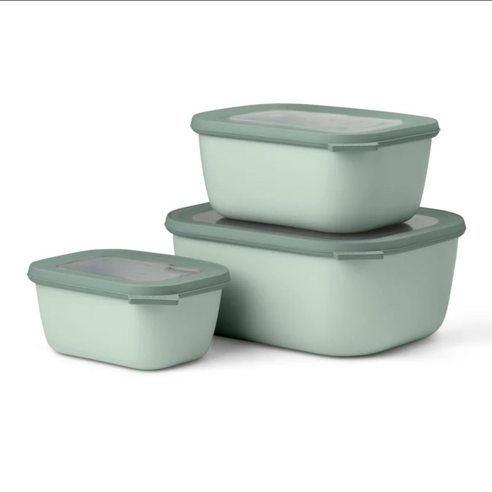 mepal-cirqula-deep-rectangular-multi-bowl-3pc-nordic-sage-1 Mepal Cirqula Deep Rectangular Multi Bowl 3pc Nordic Sage - Image 1