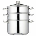 KitchenCraft Stainless Steel Three Tier Steamer 20cm