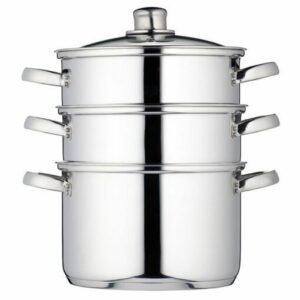 KitchenCraft Stainless Steel Three Tier Steamer 20cm