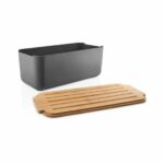 Eva Solo Bread Bin Grey with Bamboo Lid 9.0L - Image 4