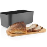 Eva Solo Bread Bin Grey with Bamboo Lid 9.0L