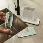 Joseph Joseph Caddy Kitchen Sink Organizer Stone Green - Image 6