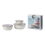 Mepal Cirqula Multi Bowl Set 3pc Nordic White - Image 3