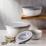 Mepal Cirqula Multi Bowl Set 3pc Nordic White - Image 2