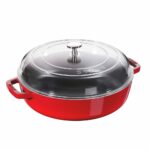 Staub Cast Iron Saute Pan & Glass Lid 28cm