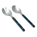 Olivia Stainless Steel Colour Salad Server Set - Image 7