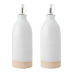 KitchenCraft Idilica Ceramic Oil and Vinegar Bottle Set 2pc