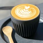 Huskee Charcoal Espresso Cup and Saucer 90ml Set of 2 - Image 2