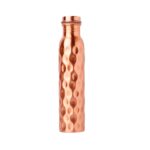 Just Copper Diamond Cut Copper Water Bottle 900ml