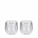 Cilio Double Walled Espresso Glass Verona 80ml Set Of 2