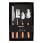 Nicolson Russell Acacia Light Wood Cutlery Set of 16 - Image 3