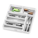Madesmart Classic Antimicrobial 7 Compartment Cutlery Tray - Image 5