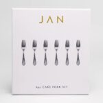Jan Pluto Stainless Steel Cake Forks Set of 6 - Image 4